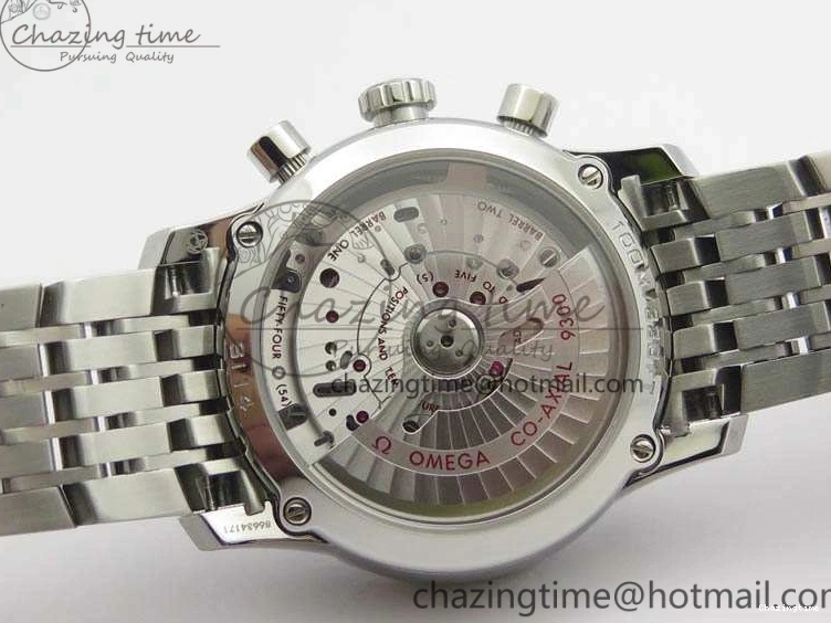 0427 HighQuality De Ville Chronograph SS OMF 1:1 Best Edition White Dial On SS Bracelet A 8151